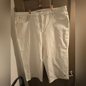 New Madewell 24w The perfect vintage wide leg cropped jeans